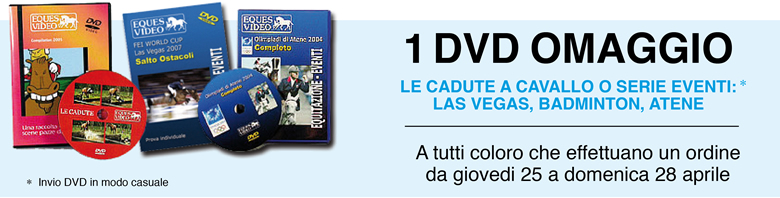 1 DVD OMAGGIO a tutti quelli che effettuano un ordine da giovedi 25 a domenica 28 Aprile