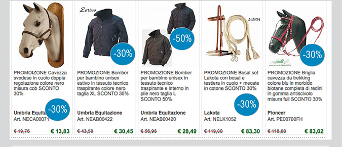 Articoli in promozione