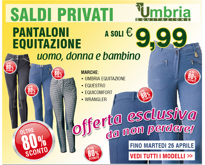 Pantaloni equitazione uomo, donna e bambino