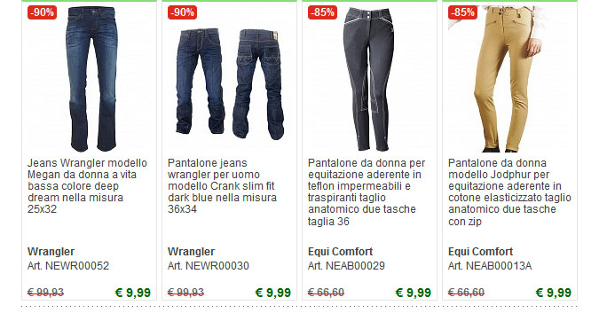 Pantaloni equitazione uomo, donna e bambino