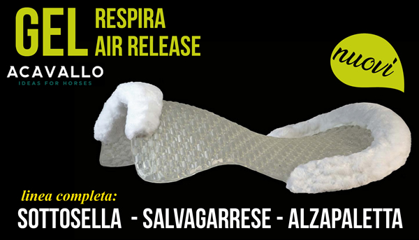 Gel respira: sottosella, salvagarrese, alzapaletta - A Cavallo