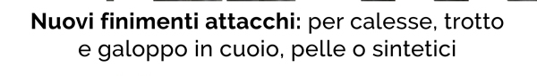 Per calesse, trotto e galoppo in cuoio, pelle o sintetici