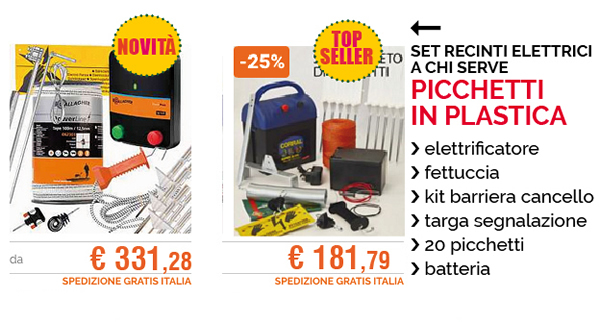 Set recinti elettrici a chi serve picchetti in plastica