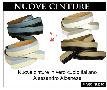 Nuove cinture in vero cuoio italiano - Alessandro Albanese