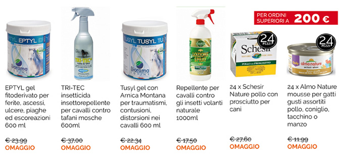 Stupendi regali a ogni tuo ordine