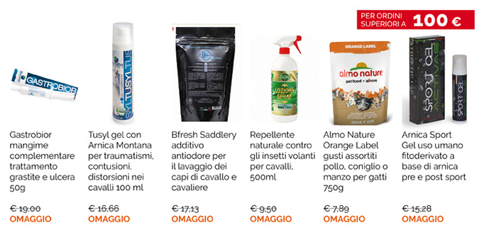 Stupendi regali a ogni tuo ordine