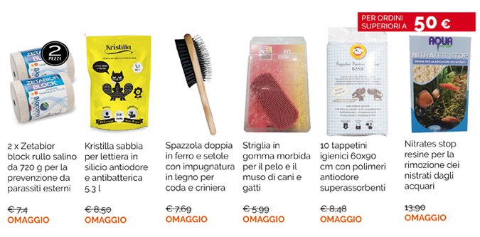 Stupendi regali a ogni tuo ordine