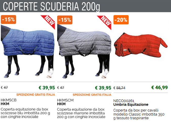 Coperte scuderia 200g