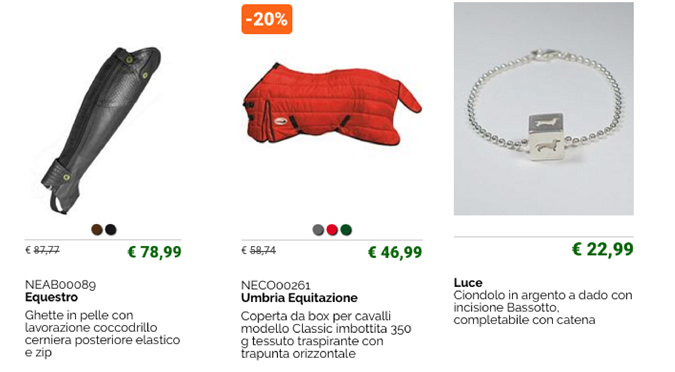 Tanti prodotti per i tuoi regali