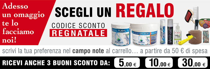 Adesso un omaggio te lo facciamo noi: scegli un regalo, scrivi la tua preferenza nel campo note al carrello... a partire da 50 € di spesa