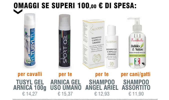 Omaggi se superi 100 € di spesa