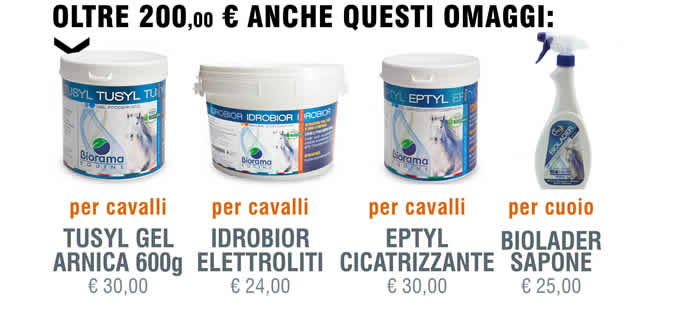 Omaggi se superi 200 € di spesa