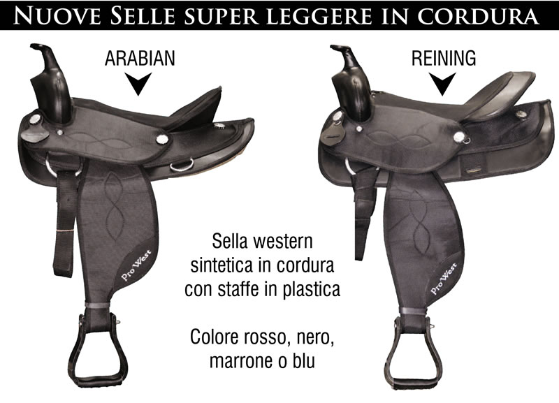 Nuove selle super leggere in cordura