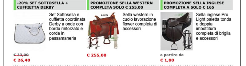 Continuano promozioni sui set