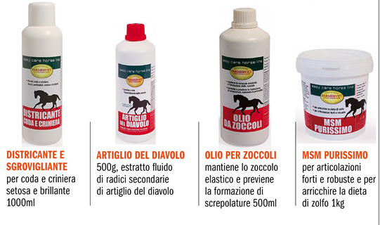 SPECIALE CURA E BENESSERE: integratori, shampoo, cura di cuoio e zoccoli