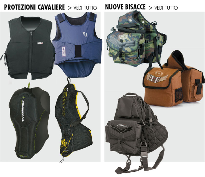 PROTEZIONE CAVALIERE - BISACCE