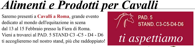 Alimenti e prodotti per cavalli