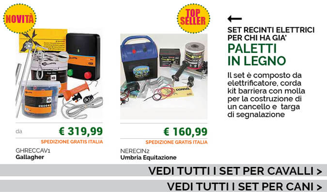 SET RECINTI ELETTRICI - PICCHETTI IN LEGNO