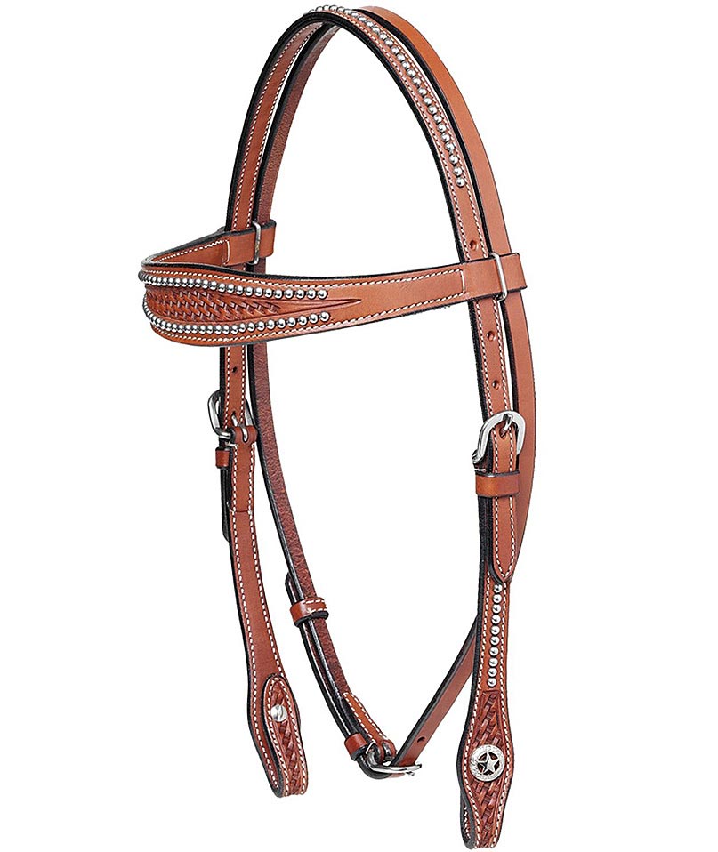 testiera cuoio brillantini