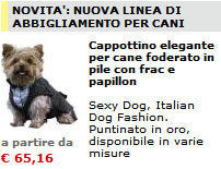 NUOVA LINEA DI ABBIGLIAMENTO PER CANI