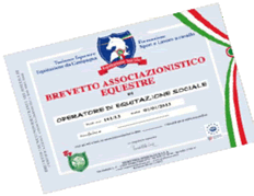 BREVETTO ASSOCIAZIONISTICO EQUESTRE