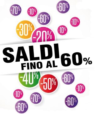 Saldi fino al 60%