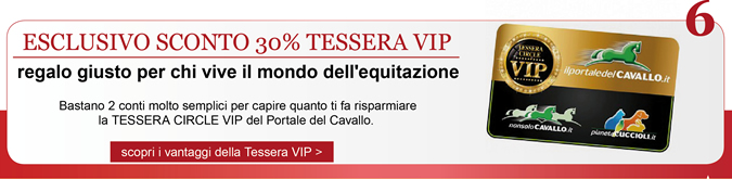 Esclusivo sconto 30% Tessera VIP