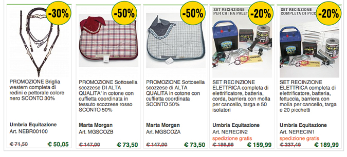 ARTICOLI IN PROMOZIONE