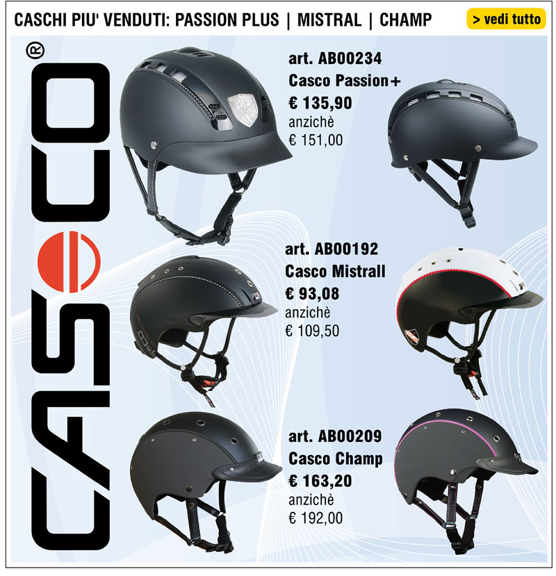 CASCHI PIÙ VENDUTI
