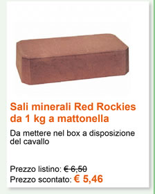 Sali minerali Red Rockies da 1kg a mattonella