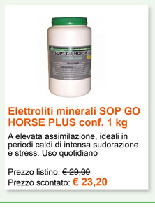 Elettroliti minerali SOP GO HORSE PLUS conf. 1 kg