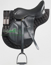 Sella inglese Milano Star in cuoio e pelle completa di accessori