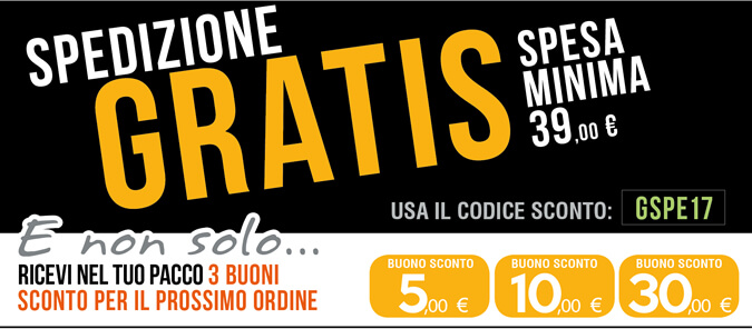 SPEDIZIONE GRATIS - Spesa minima € 39