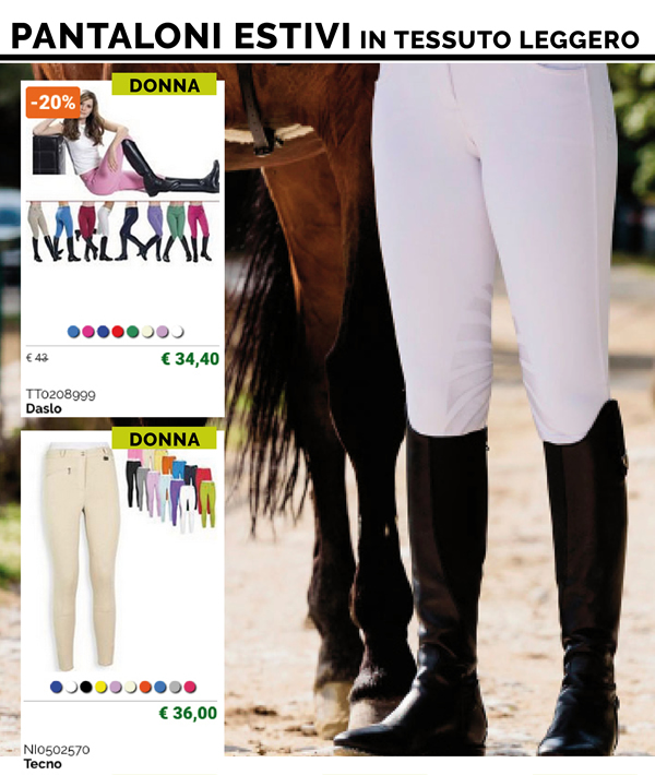 Pantaloni estivi in tessuto leggero