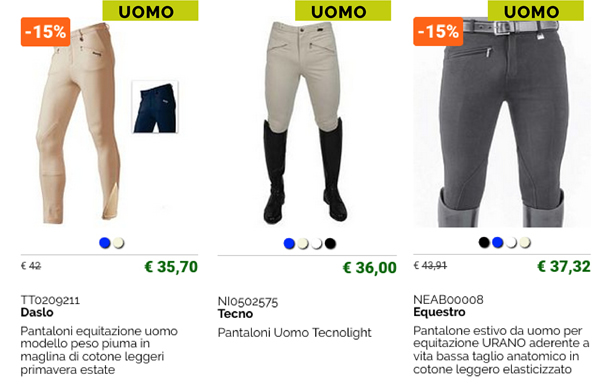 Pantaloni estivi in tessuto leggero