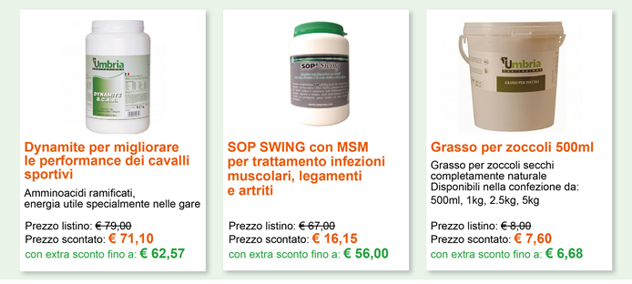 NOVITÀ - PRODOTTI PER LA CURA DEL CAVALLO