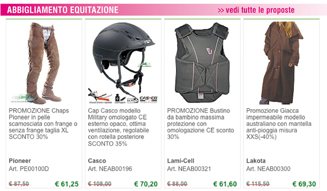 ABBIGLIAMENTO EQUITAZIONE