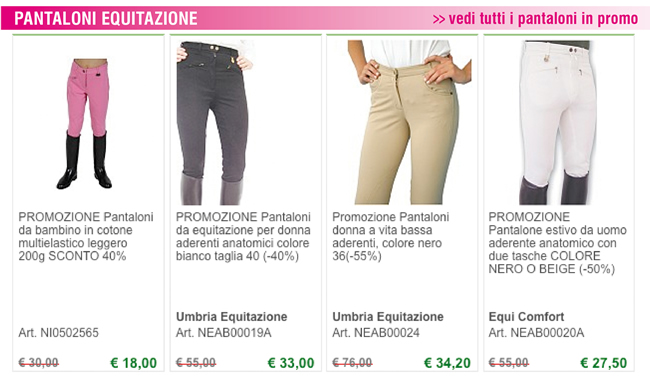 PANTALONI EQUITAZIONE