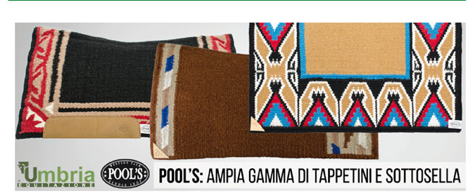 Ampia gamma di tappetini e sottosella Pool's