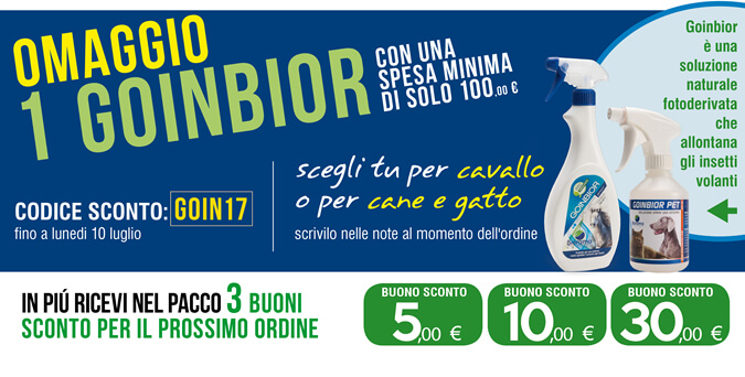 OMAGGIO 1 GOINBIOR con una spesa minima di solo € 100,00