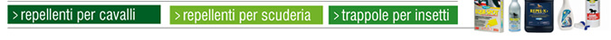Repellenti per cavalli - Repellenti per scuderia - Trappole per insetti