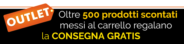 Oltre 500 prodotti scontati messi al carrello regalano la CONSEGNA GRATIS