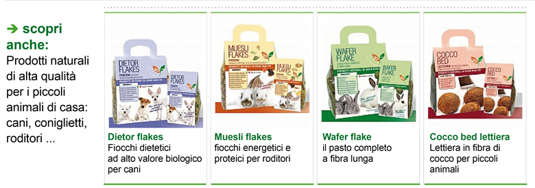 Scopri anche: prodotti naturali di alta qualità per i piccoli animali di casa