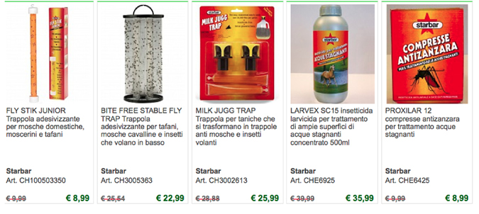 Repellenti insetti per cavalli