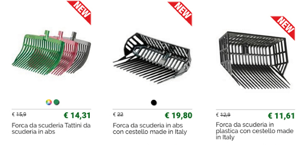 Forche e accessori scuderia Made in Italy