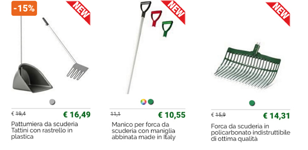 Forche e accessori scuderia Made in Italy