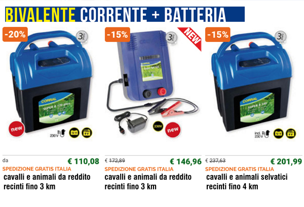 Bivalente corrente + batteria