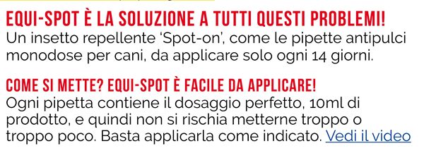 Equi-Spot è la soluzione a tutti questi problemi! Come si mette? Equi-Spot è facile da applicare!