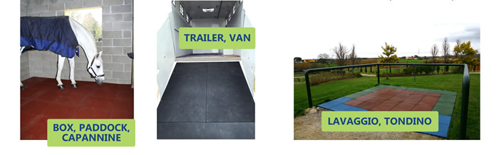 Equigomma - Box, paddock, capannine, trailer, van, lavaggio, tondino