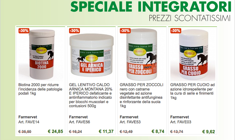 SPECIALE INTEGRATORI